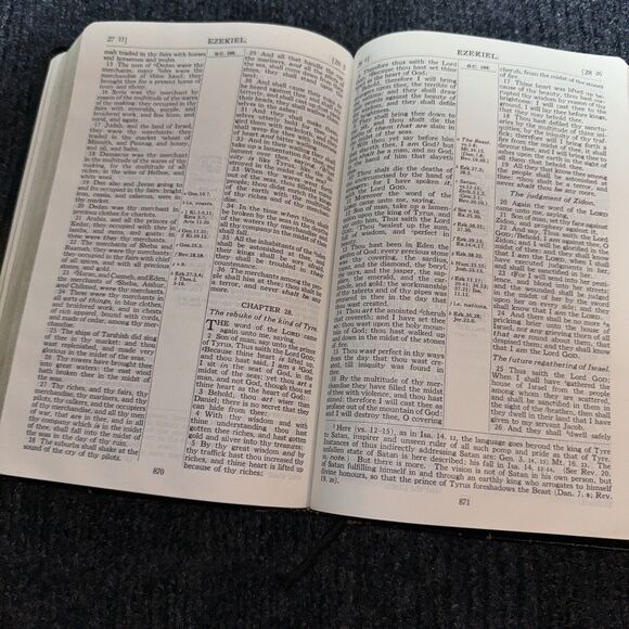 Oxford Scofield Study System Bible KJV 281 PBB HIC 8vo Refs Black Leather USED - Picture 9 of 16